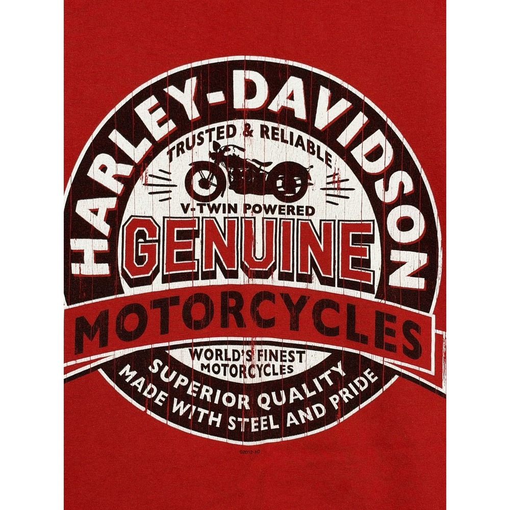 Harley Davidson Tank Top Mens Large Red Jamaica Motorcycle Graphic Cotton Biker